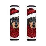 Christmas Santa Dachshund Print Handle Covers