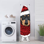 Christmas Santa Dachshund Print Ironing Board Cover