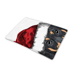 Christmas Santa Dachshund Print Pet Cooling Mat Cover