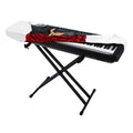 Christmas Santa Dachshund Print Piano Keyboard Cover