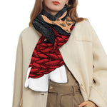 Christmas Santa Dachshund Print Scarf