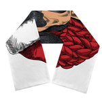 Christmas Santa Dachshund Print Scarf