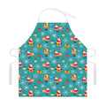 Christmas Santa Gift Pattern Print Adjustable Apron