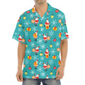 Christmas Santa Gift Pattern Print Aloha Shirt