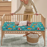 Christmas Santa Gift Pattern Print Baby Crib Sheet