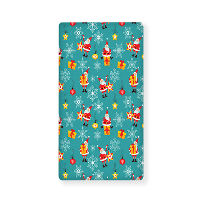 Christmas Santa Gift Pattern Print Baby Crib Sheet
