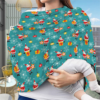 Christmas Santa Gift Pattern Print Baby Seat Cover