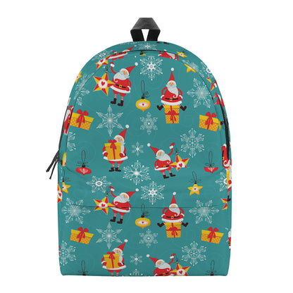 Christmas Santa Gift Pattern Print Backpack