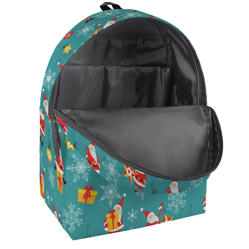 Christmas Santa Gift Pattern Print Backpack