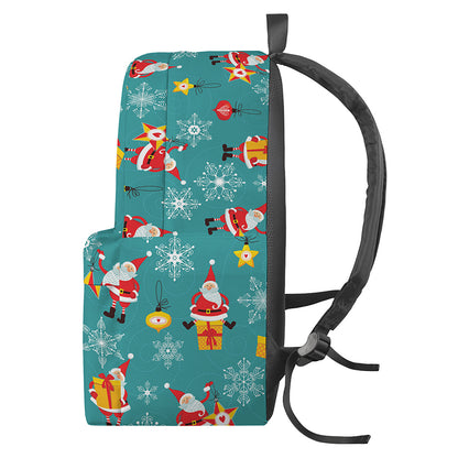 Christmas Santa Gift Pattern Print Backpack