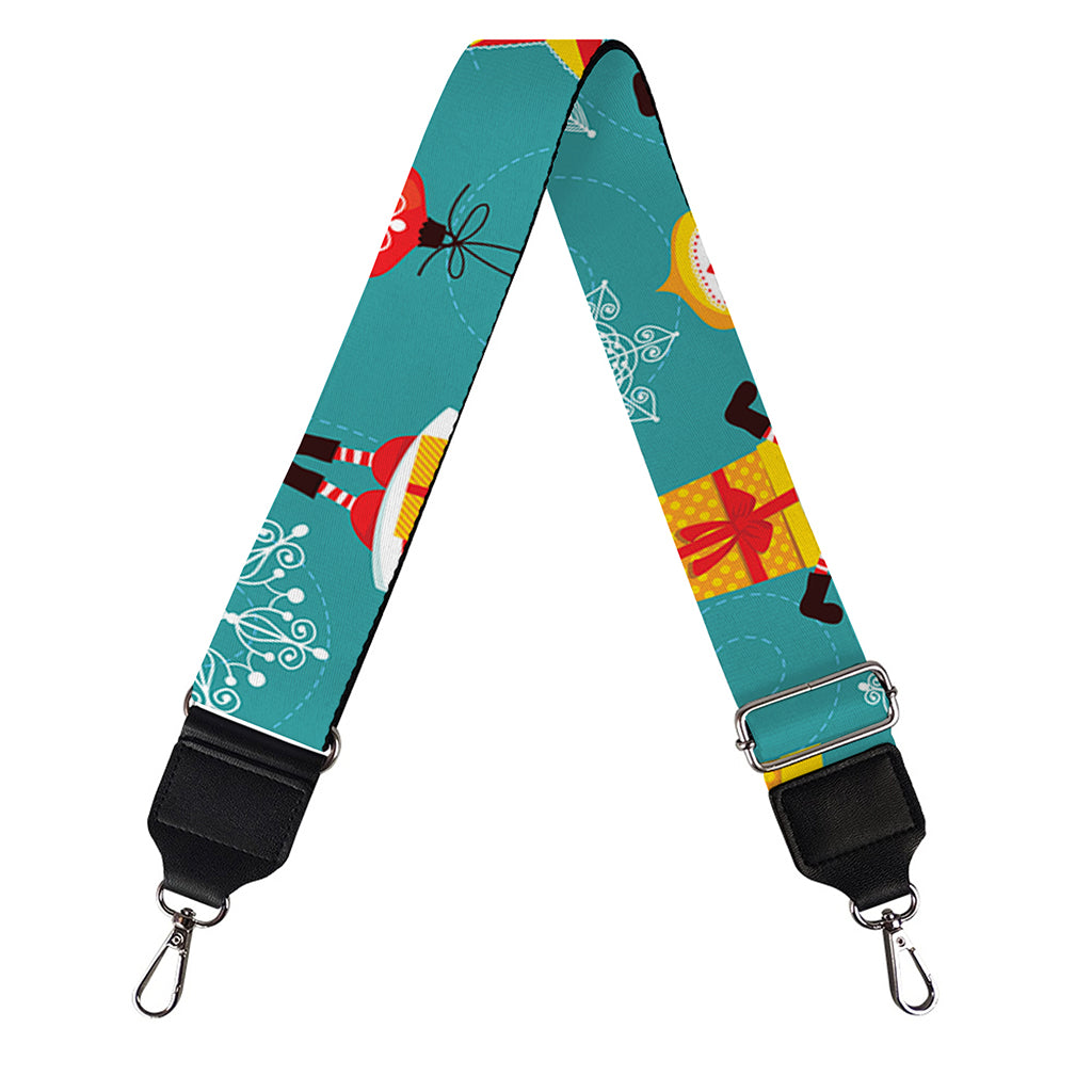 Christmas Santa Gift Pattern Print Bag Strap