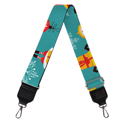 Christmas Santa Gift Pattern Print Bag Strap