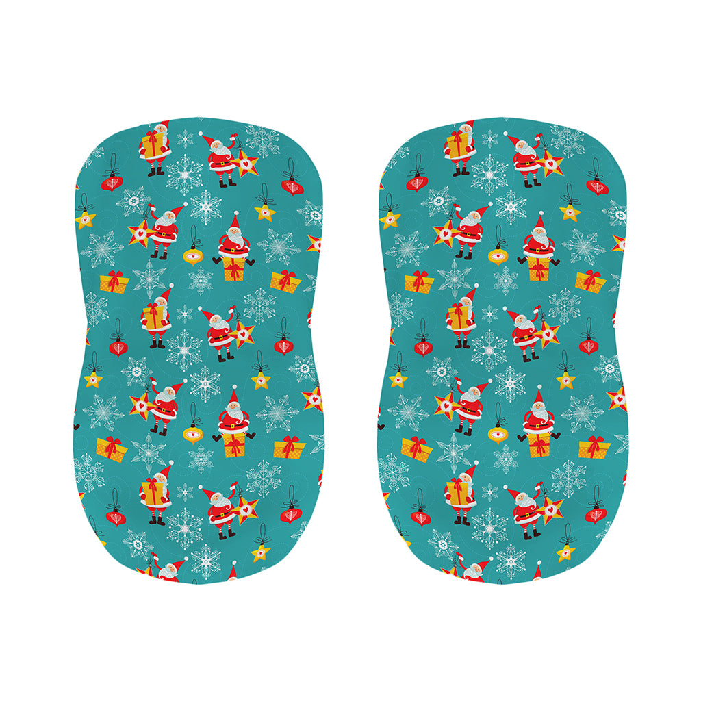 Christmas Santa Gift Pattern Print Bar Stool Covers