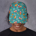 Christmas Santa Gift Pattern Print Baseball Cap