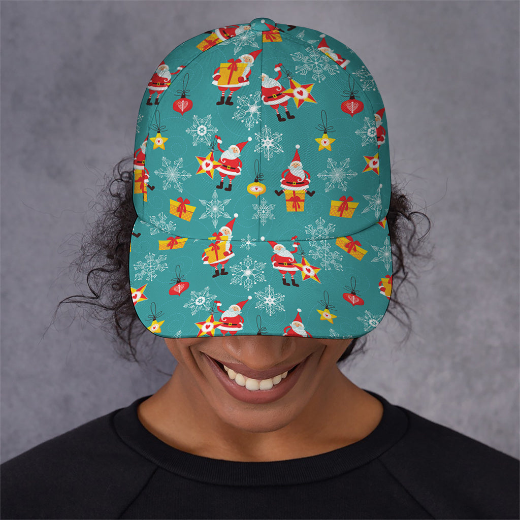 Christmas Santa Gift Pattern Print Baseball Cap