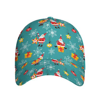 Christmas Santa Gift Pattern Print Baseball Cap