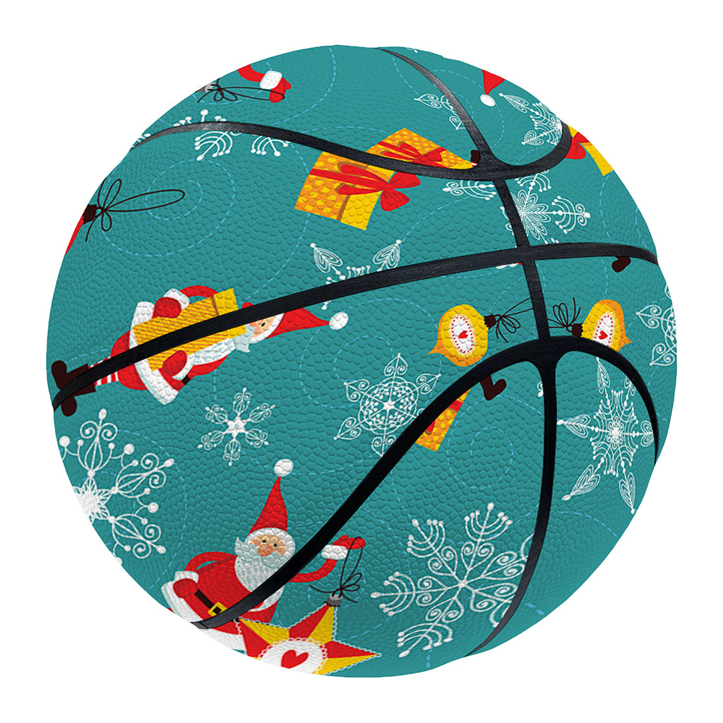 Christmas Santa Gift Pattern Print Basketball