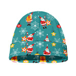 Christmas Santa Gift Pattern Print Beanie