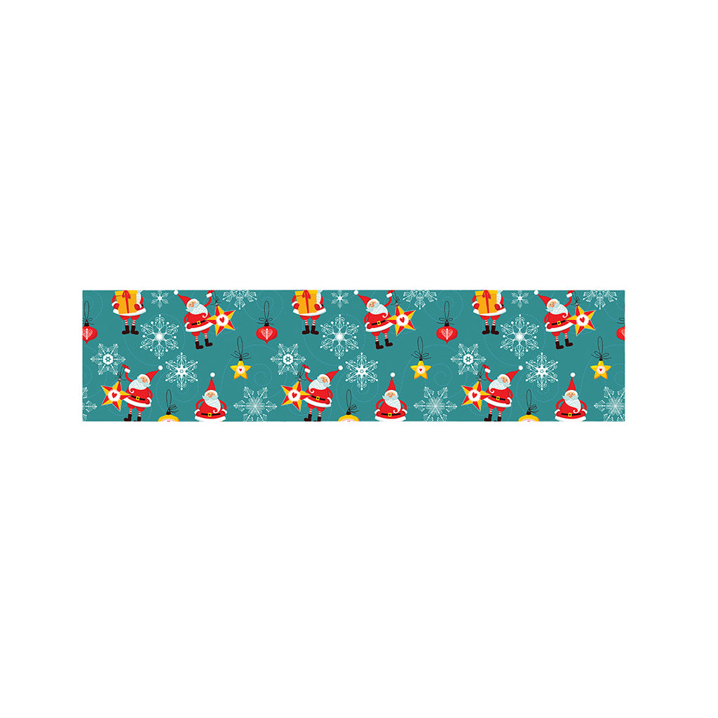 Christmas Santa Gift Pattern Print Bed Runner
