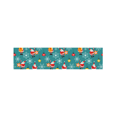 Christmas Santa Gift Pattern Print Bed Runner
