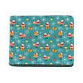 Christmas Santa Gift Pattern Print Bifold Wallet
