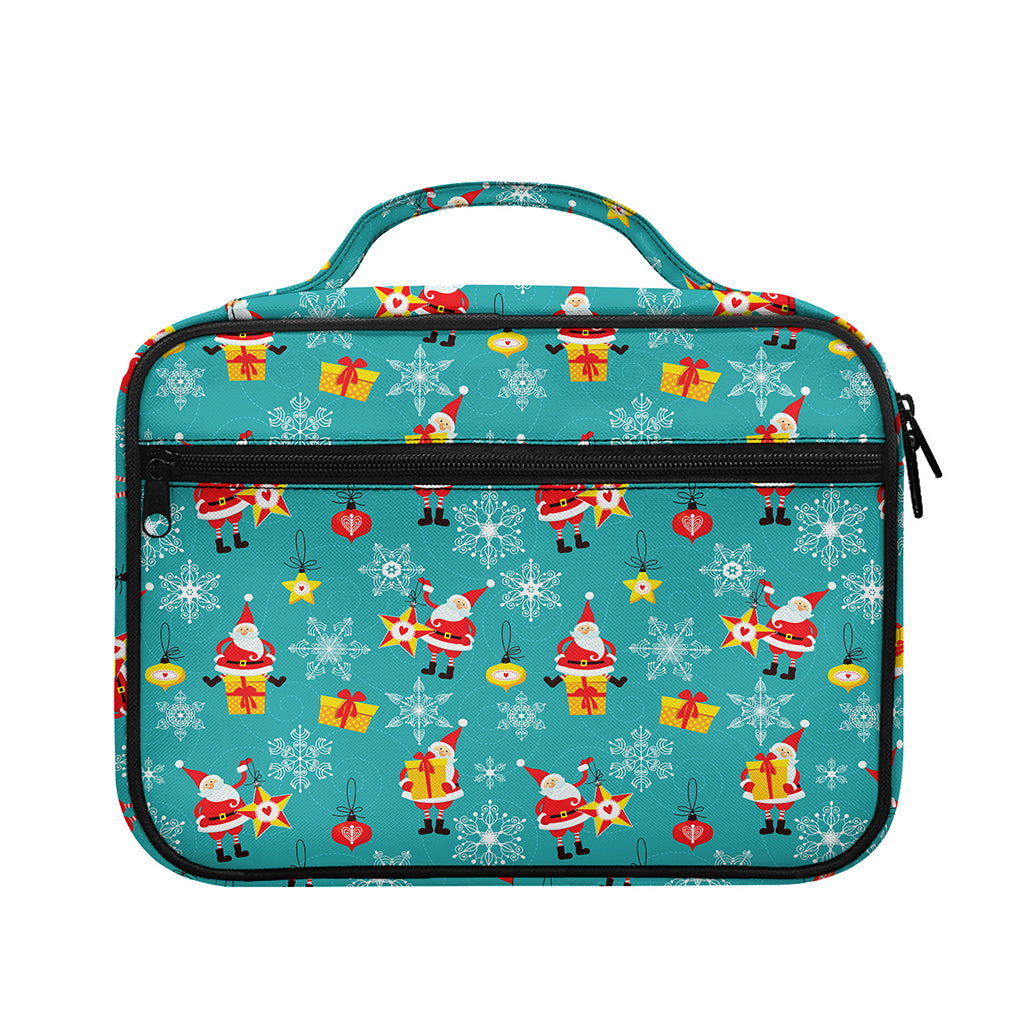 Christmas Santa Gift Pattern Print Briefcase Bible Bag