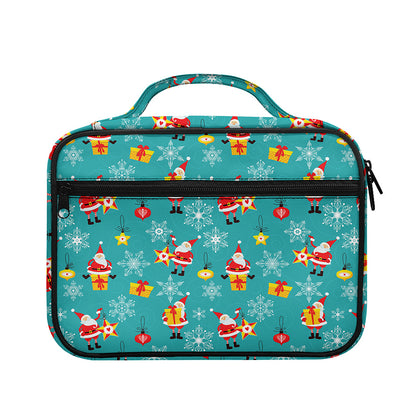 Christmas Santa Gift Pattern Print Briefcase Bible Bag