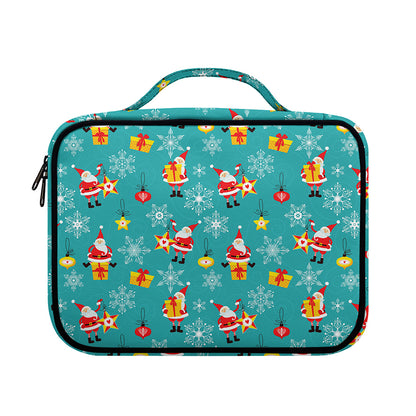 Christmas Santa Gift Pattern Print Briefcase Bible Bag