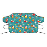 Christmas Santa Gift Pattern Print Car Windshield Snow Cover