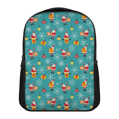 Christmas Santa Gift Pattern Print Casual Backpack