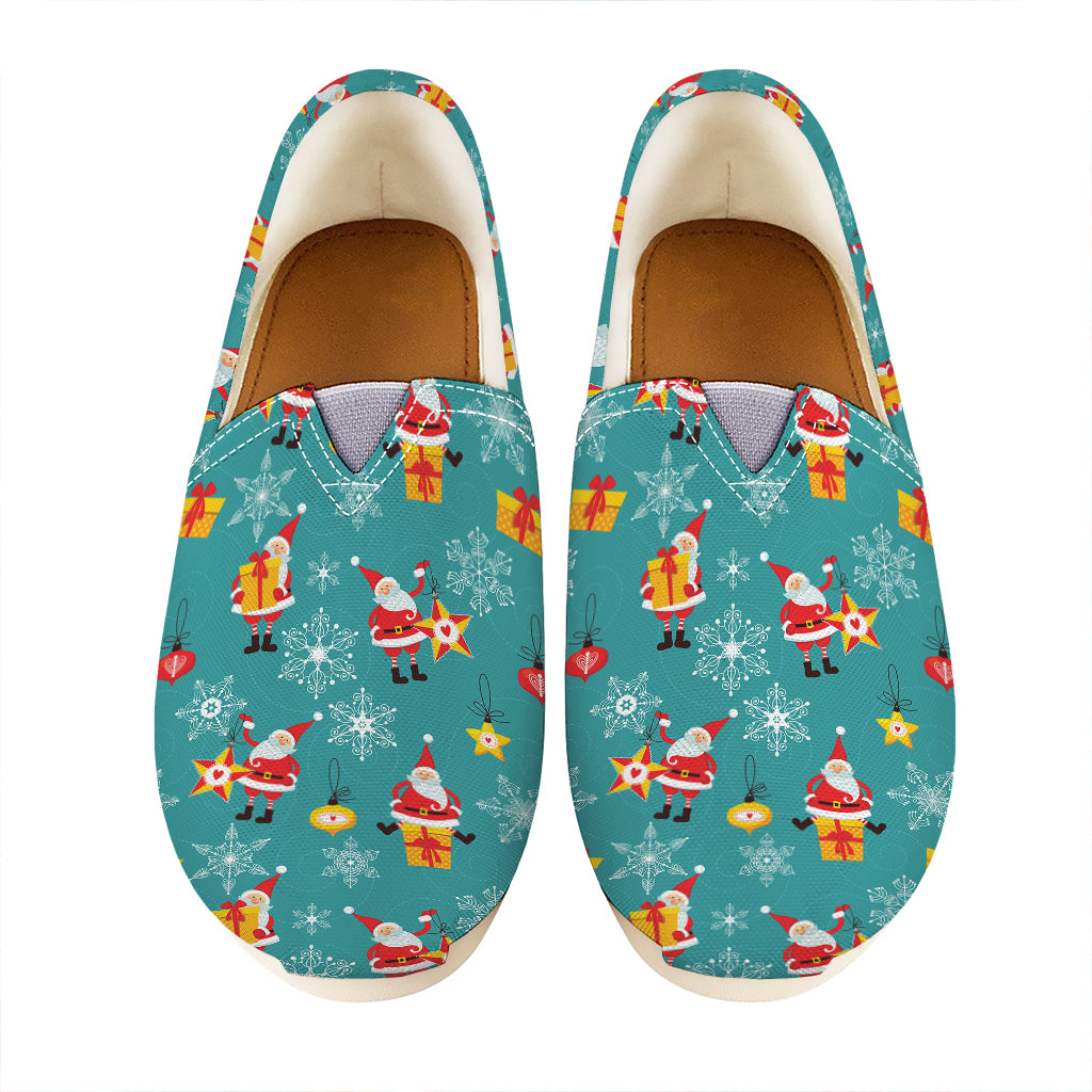Christmas Santa Gift Pattern Print Casual Shoes