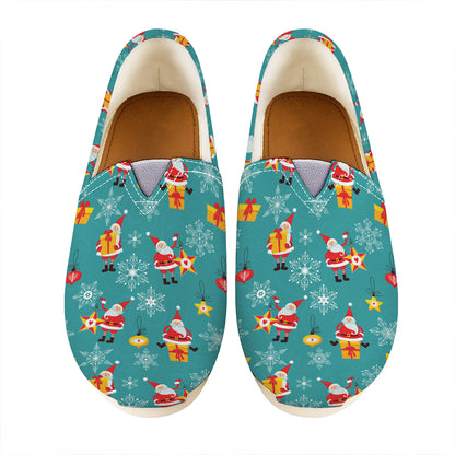 Christmas Santa Gift Pattern Print Casual Shoes