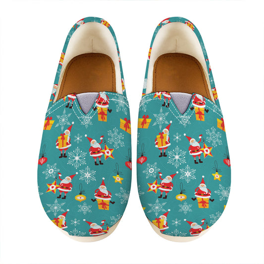 Christmas Santa Gift Pattern Print Casual Shoes