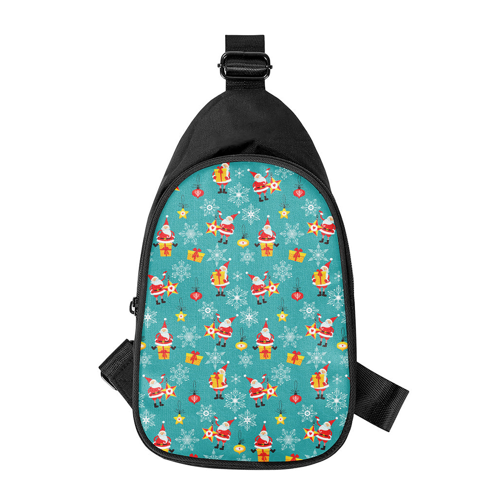 Christmas Santa Gift Pattern Print Chest Bag