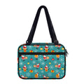 Christmas Santa Gift Pattern Print Double Strap Bible Bag