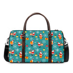 Christmas Santa Gift Pattern Print Duffle Bag