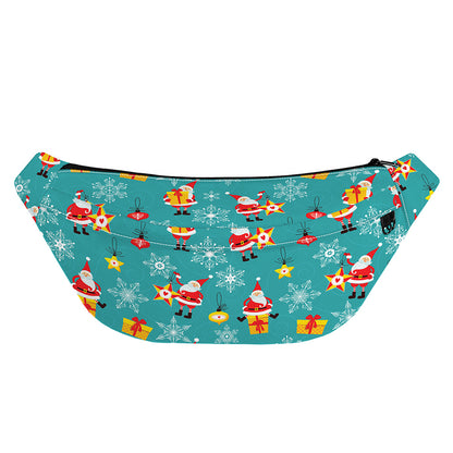 Christmas Santa Gift Pattern Print Fanny Pack