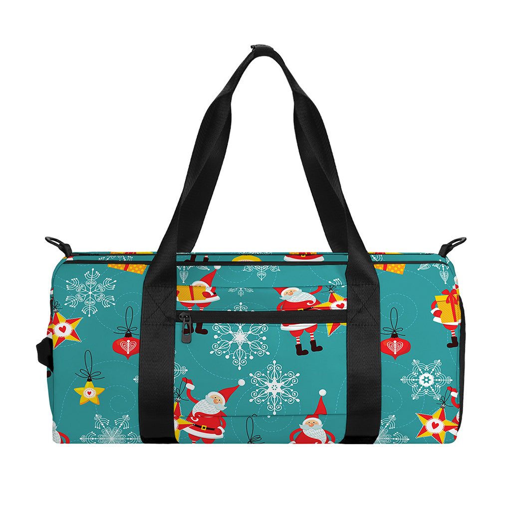 Christmas Santa Gift Pattern Print Gym Bag