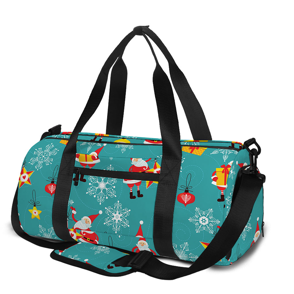 Christmas Santa Gift Pattern Print Gym Bag