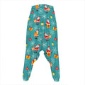 Christmas Santa Gift Pattern Print Hammer Pants