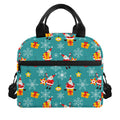 Christmas Santa Gift Pattern Print Insulated Lunch Bag