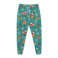 Christmas Santa Gift Pattern Print Jogger Pants