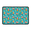 Christmas Santa Gift Pattern Print Kitchen Mat