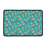 Christmas Santa Gift Pattern Print Kitchen Mat