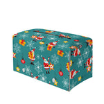 Christmas Santa Gift Pattern Print Leather Tissue Box Cover
