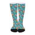 Christmas Santa Gift Pattern Print Long Socks