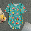 Christmas Santa Gift Pattern Print Men's Bodysuit
