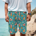 Christmas Santa Gift Pattern Print Men's Cargo Shorts