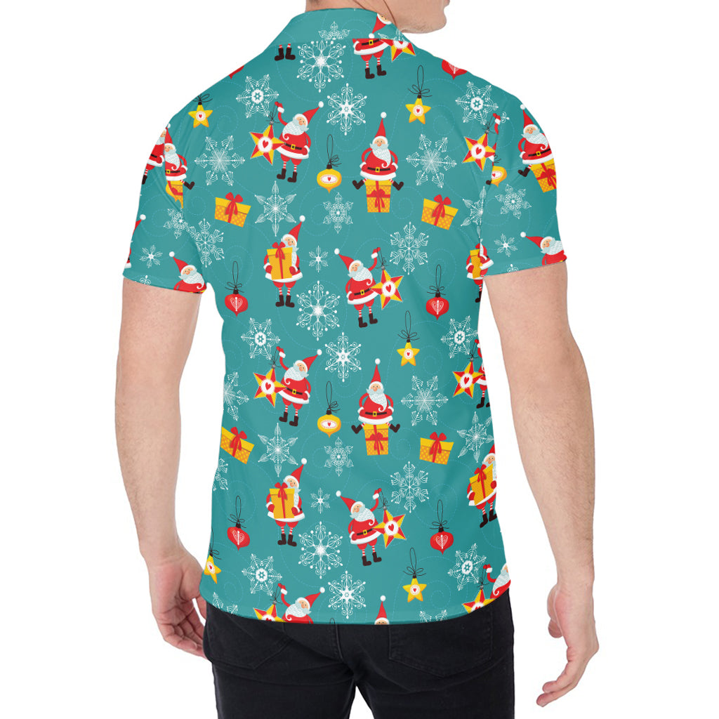 Christmas Santa Gift Pattern Print Men's Shirt