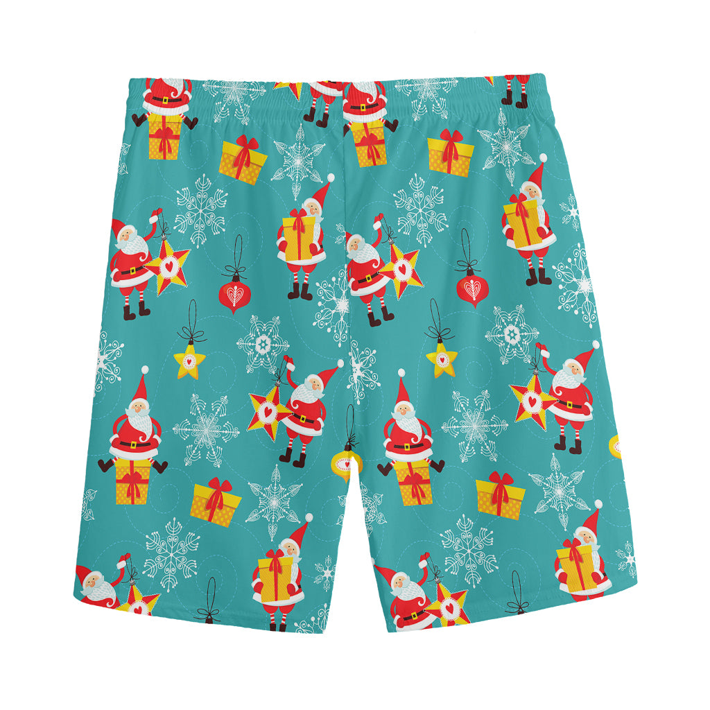 Christmas Santa Gift Pattern Print Men's Sports Shorts